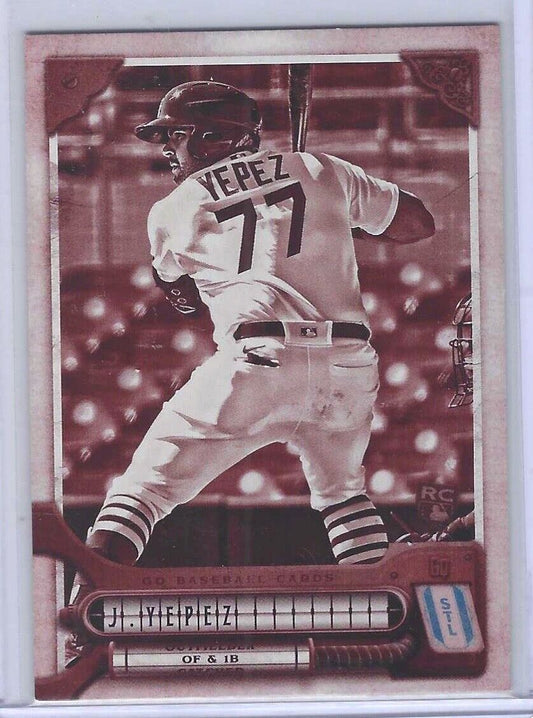 JUAN YEPEZ 2022 TOPPS GYPSY QUEEN SEPIA ROOKIE RC #D 99/99