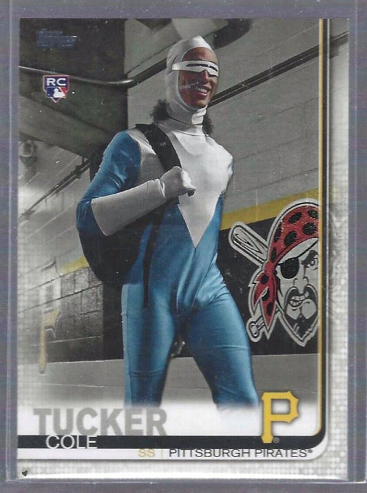 COLE TUCKER 2019 TOPPS UPDATE SERIES SP PHOTO VARIATION RC #US197