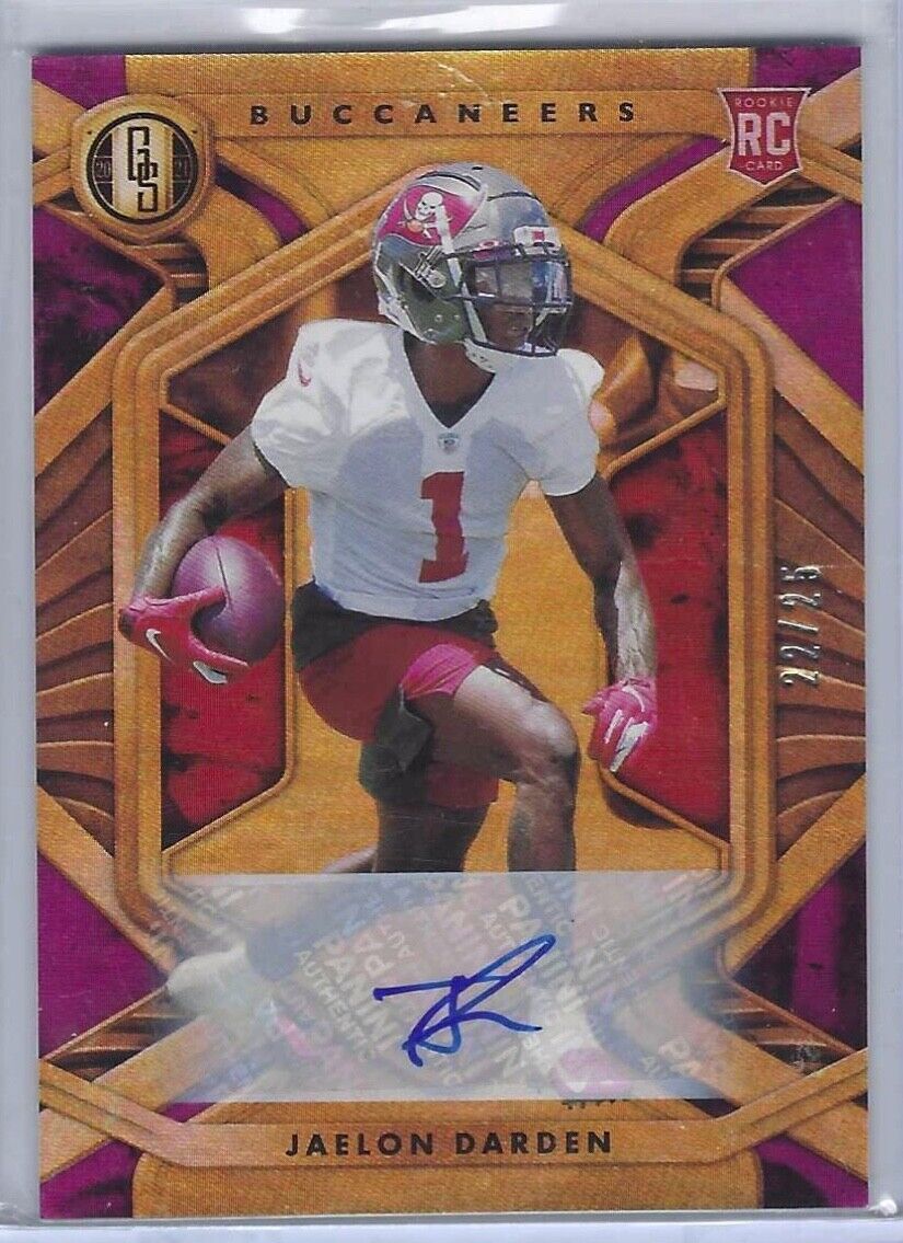 JAELON DARDEN 2020 PANINI GOLD STANDARD ROOKIE AUTO RC #D 22/25