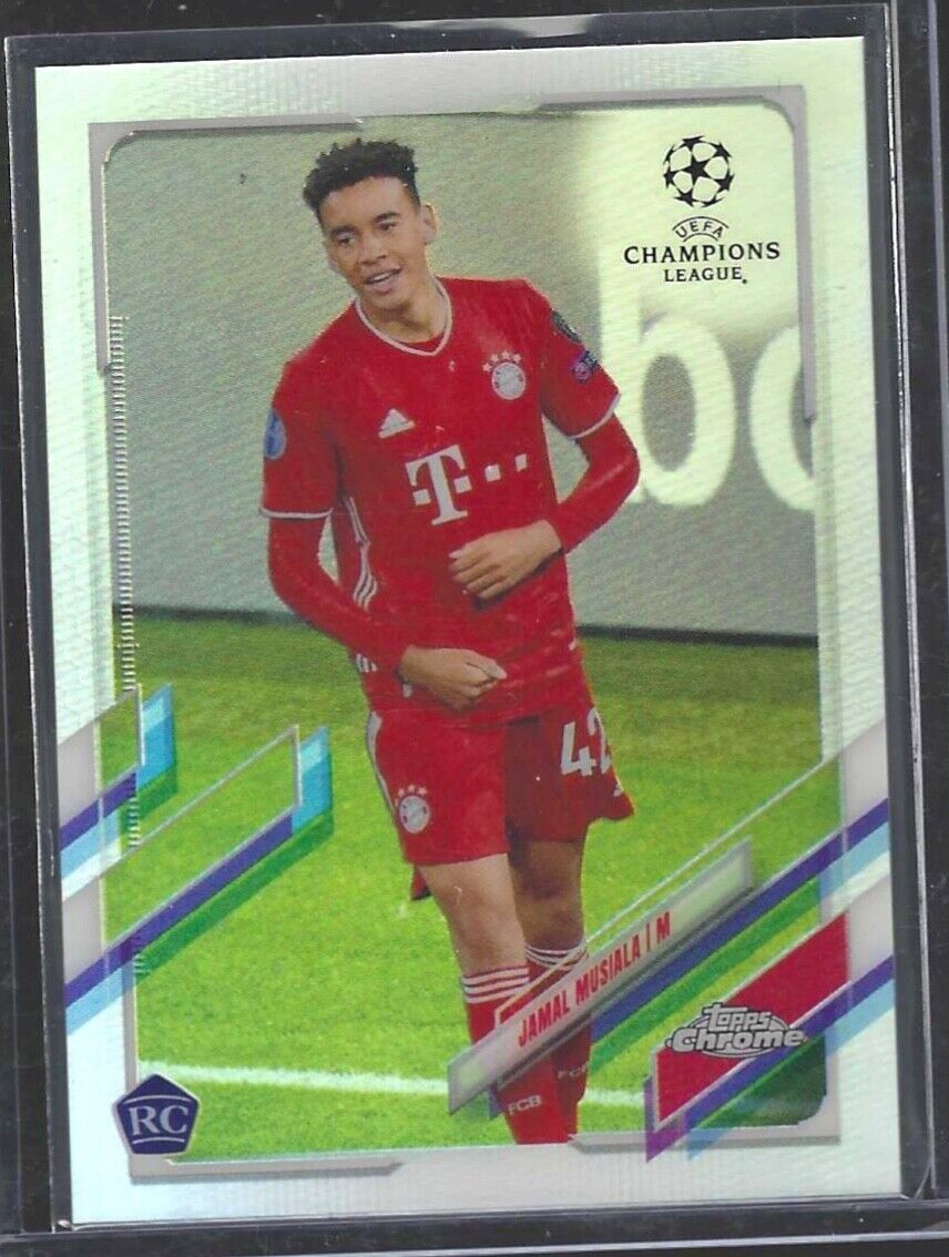 JAMAL MUSIALA 2020-21 TOPPS CHROME SILVER REFRACTOR ROOKIE RC #81