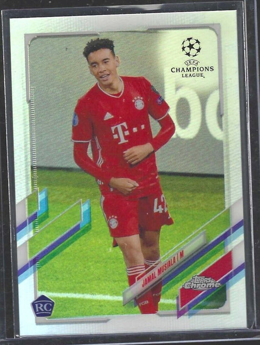 JAMAL MUSIALA 2020-21 TOPPS CHROME SILVER REFRACTOR ROOKIE RC #81