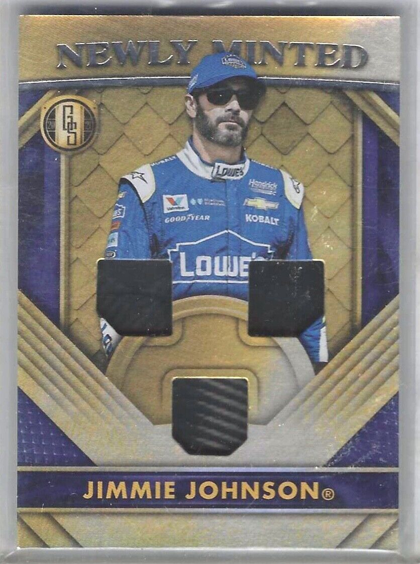 JIMMIE JOHNSON 2021 CHRONICLES GOLD STANDARD NEWLY MINTED TRIPLE PATCH #GS-JJ