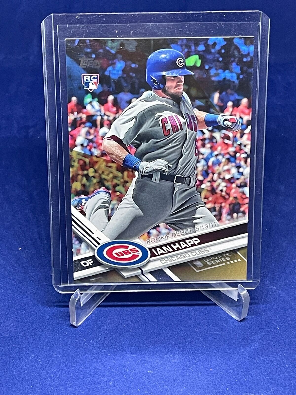 IAN HAPP 2017 TOPPS UPDATE SERIES GOLD DEBUT ROOKIE RC #D 1594/2017
