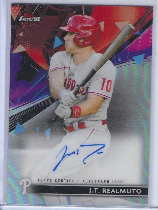 JT REALMUTO 2021 TOPPS FINEST SILVER REFRACTOR AUTO #FA-JT