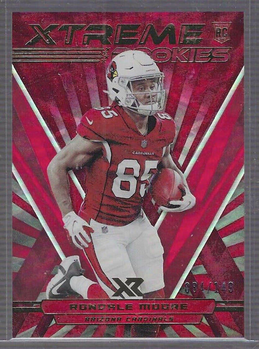 RONDALE MOORE 2021 PANINI XR ORANGE FOIL XTREME ROOKIES RC #D /149