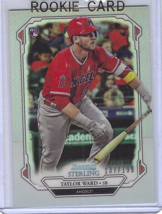 TAYLOR WARD 2019 BOWMAN STERLING REFRACTOR ROOKIE RC #D 137/199