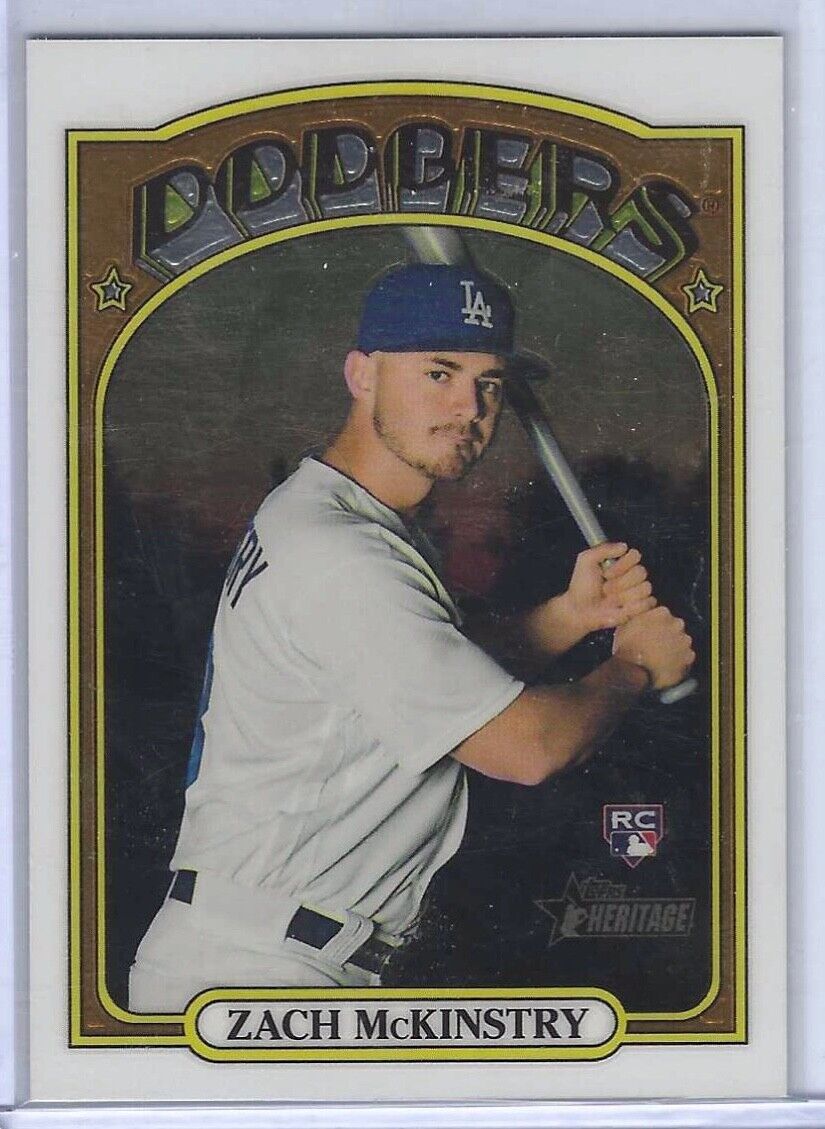 ZACH MCKINSTRY 2021 TOPPS HERITAGE CHROME ROOKIE RC #D 614/999