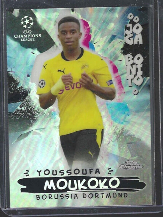 YOUSSOUFA MOUKOKO 2020-21 TOPPS CHROME SILVER REFRACTOR JOGA BONITO RC #JB-20