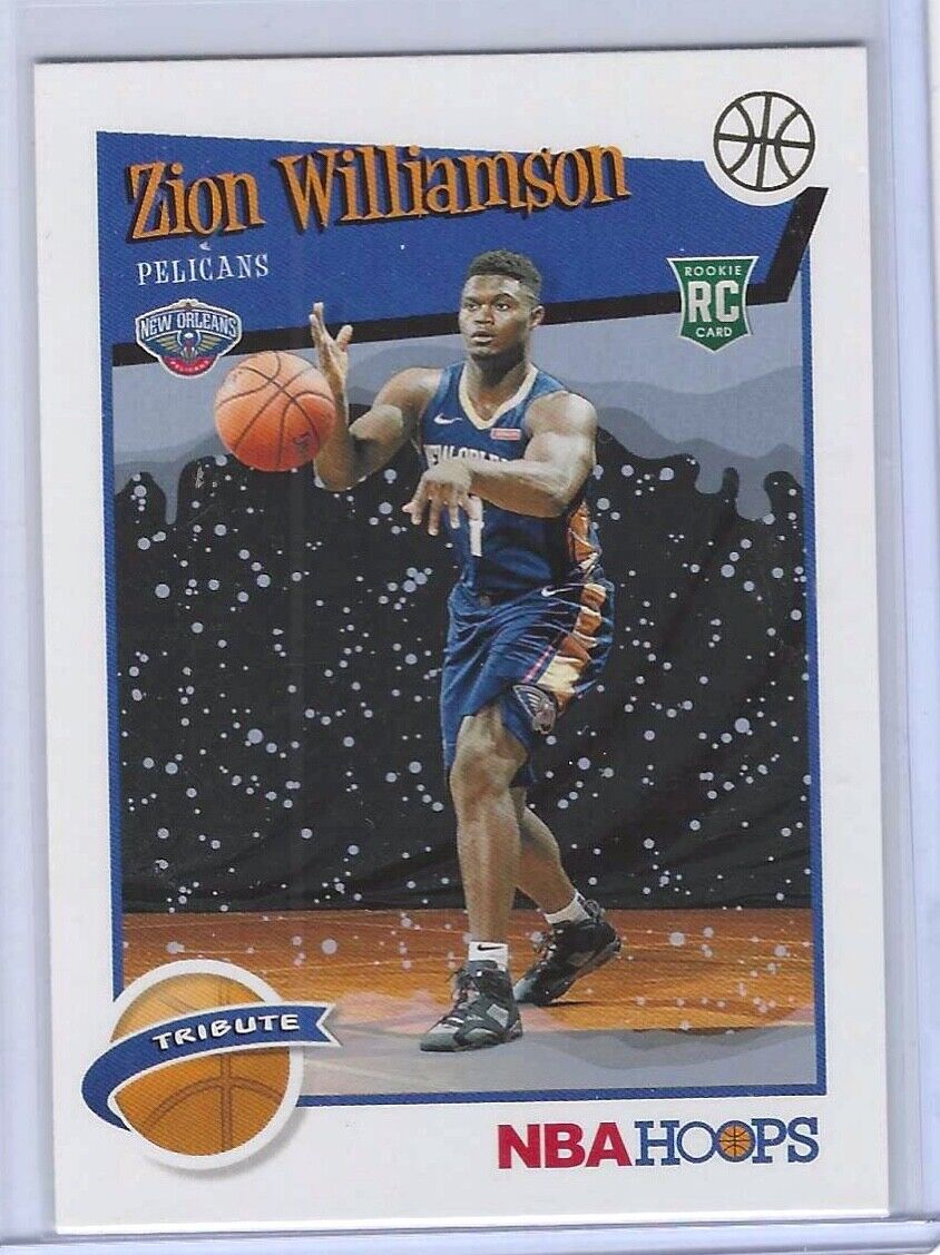 ZION WILLIAMSON 2019 PANINI NBA HOOPS HOLIDAY WINTER TRIBUTE ROOKIE RC #296