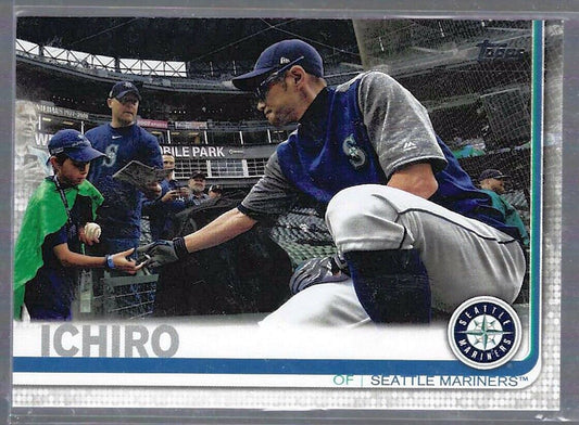 ICHIRO 2019 TOPPS UPDATE SERIES SP PHOTO VARIATION #US206
