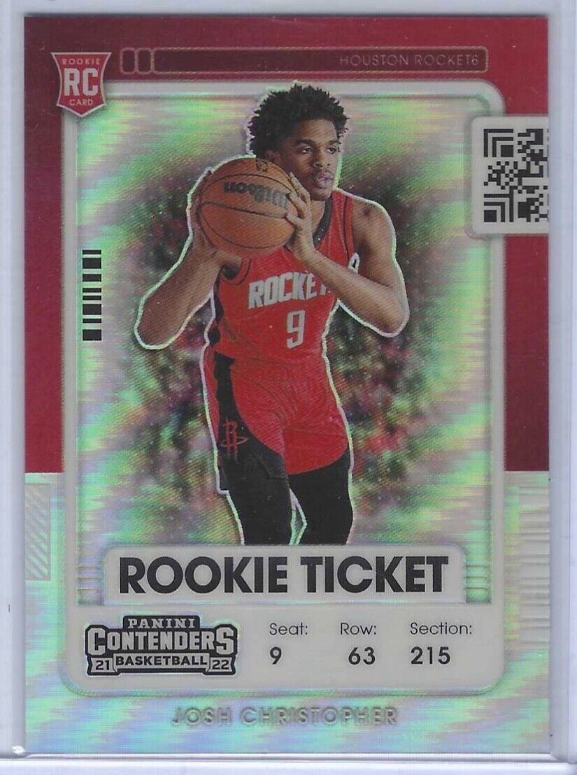 JOSH CRISTOPHER 2021-22 PANINI CONTENDERS SILVER PRIZM VARIATION ROOKIE RC #124
