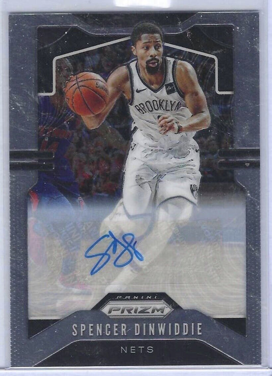 SPENCER DINWIDDIE 2019-20 PANINI PRIZM SP AUTO #48