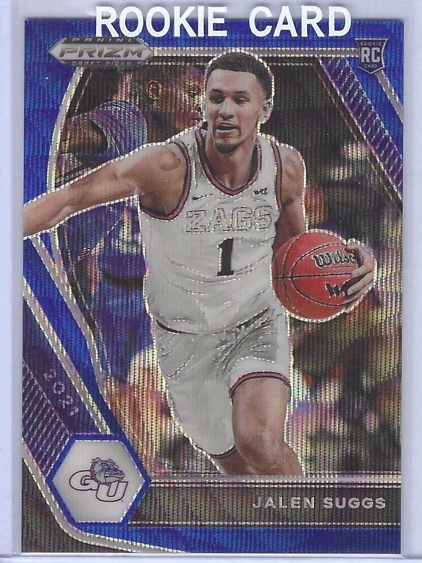 JALEN SUGGS 2021 PANINI PRIZM DP BLUE WAVE PRIZM ROOKIE RC #D 221/249