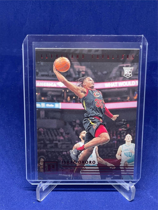 ISAAC OKORO 2020-21 PANINI CHRONICLES RED ROOKIE RC #D 87/149