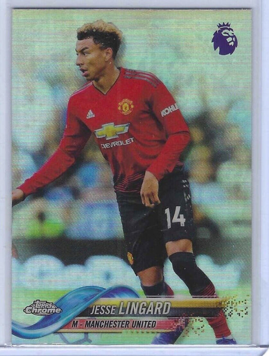 JESSE LINGARD 2018-19 TOPPS CHROME REFRACTOR ROOKIE RC #40