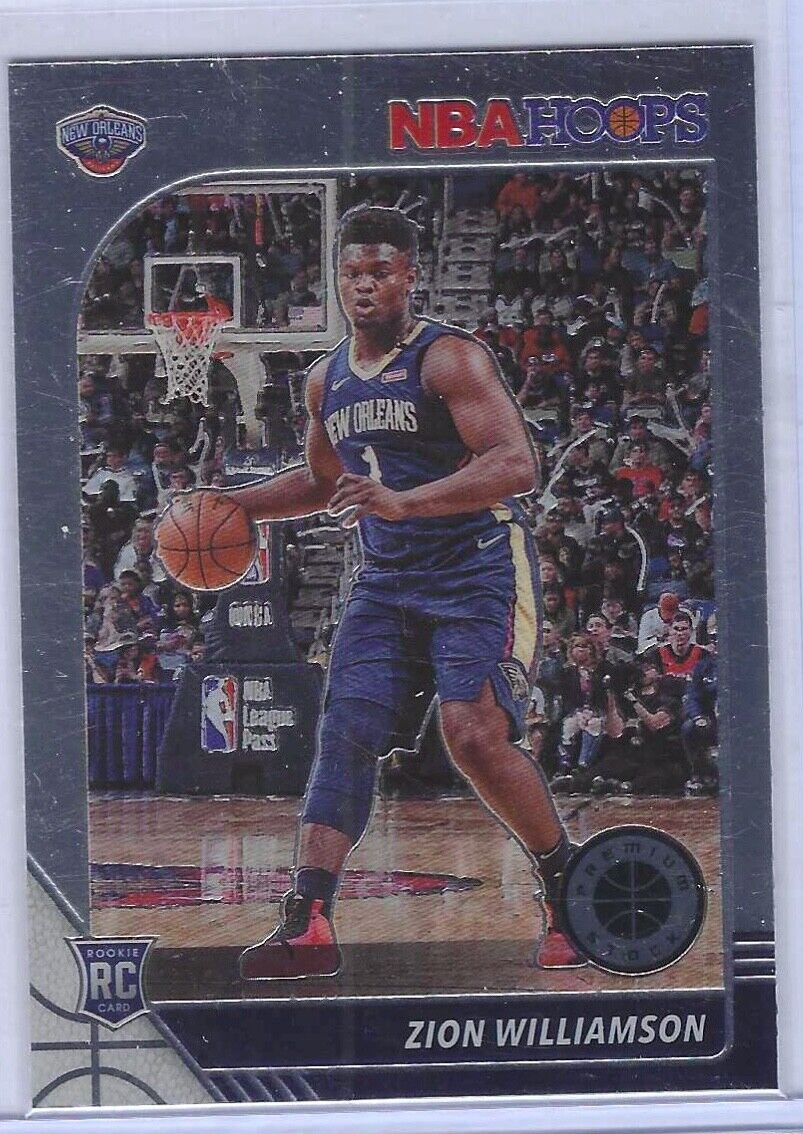 ZION WILLIAMSON 2019 PANINI NBA HOOPS PREMIUM STOCK ROOKIE RC #258