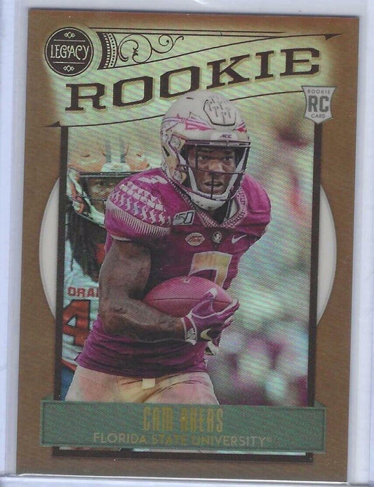 CAM AKERS 2020 PANINI LEGACY BRONZE PRIZM ROOKIE RC #D 017/100