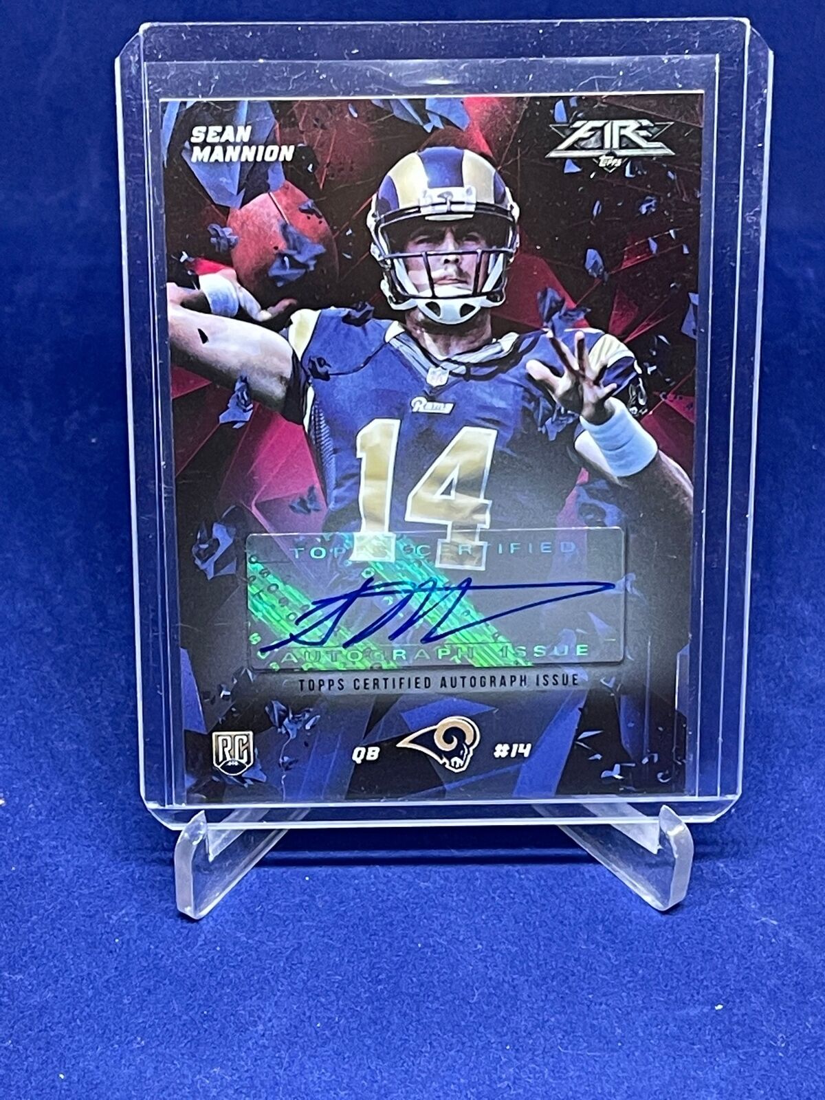 SEAN MANNION 2015 TOPPS FIRE PINK ROOKIE AUTO RC #D 21/25