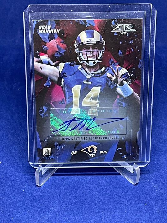 SEAN MANNION 2015 TOPPS FIRE PINK ROOKIE AUTO RC #D 21/25
