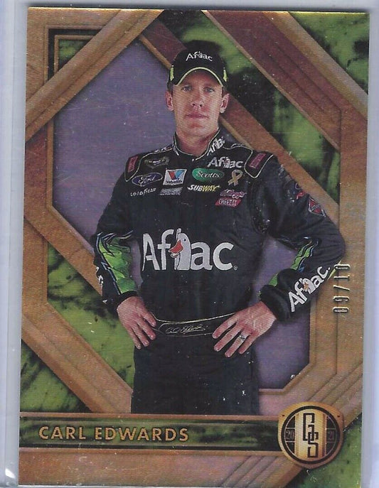 CARL EDWARDS 2021 PANINI CHRONICLES GOLD STANDARD GOLD #D 09/10