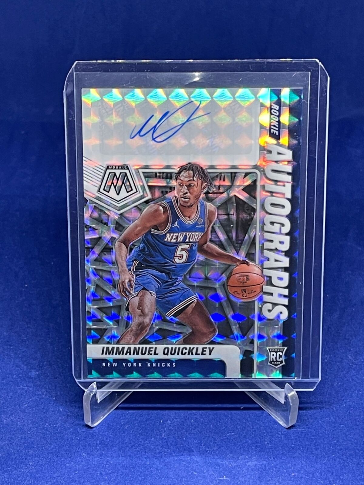 IMMANUEL QUICKLEY 2020-21 PANINI MOSAIC PRIZM ROOKIE AUTO RC