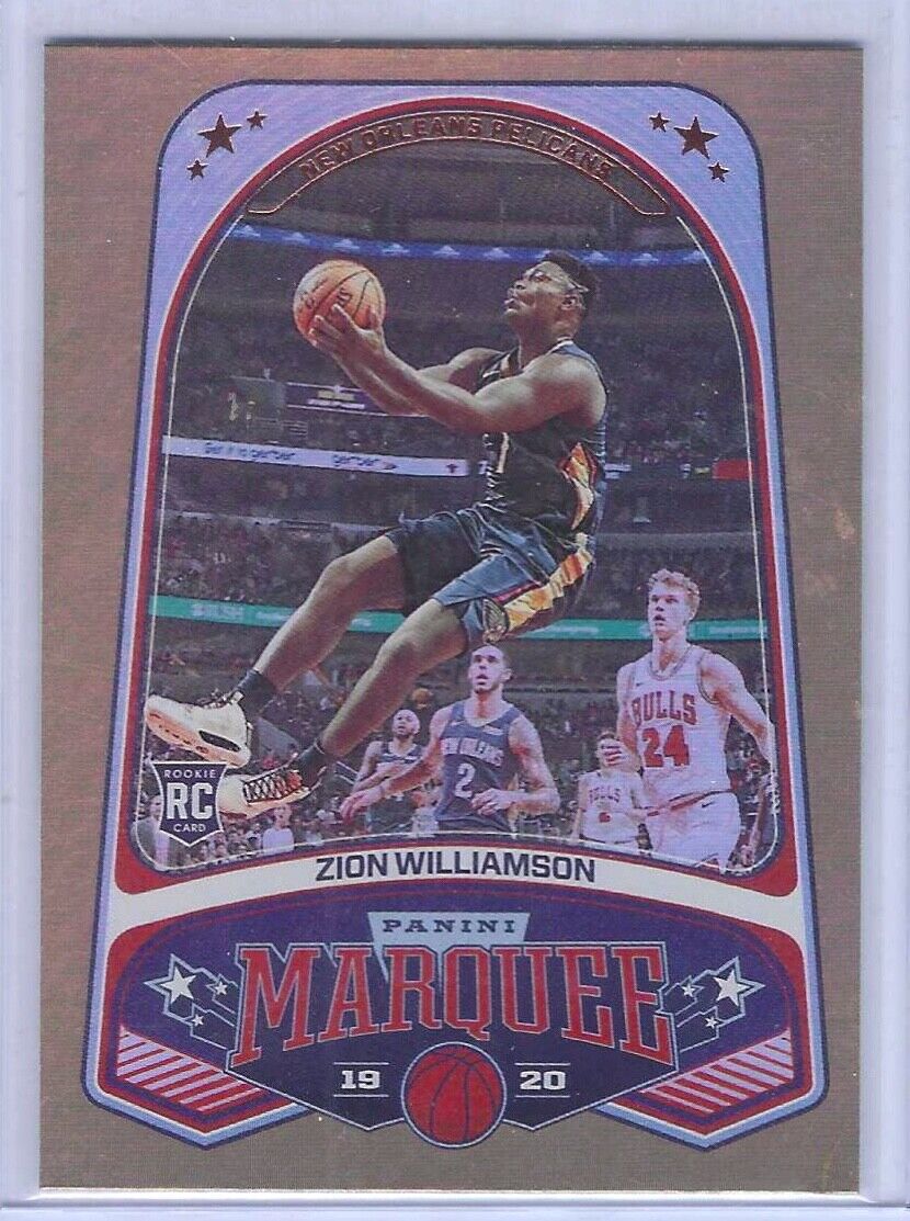 ZION WILLIAMSON 2019 PANINI CHRONICLES MARQUEE BRONZE FOIL ROOKIE RC #244