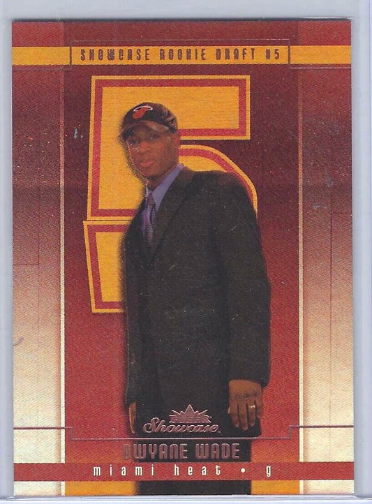 DWYANE WADE 2003-04 FLEER SHOWCASE ROOKIE DRAFT ROOKIE RC #D 0287/1000