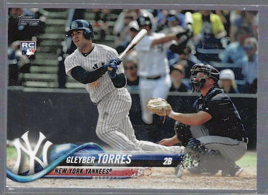 GLEYBER TORRES 2018 TOPPS SERIES TWO SP PHOTO VARIATION RC #699