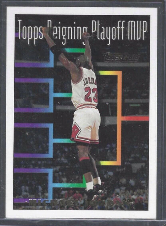 MICHAEL JORDAN 1993 TOPPS GOLD REIGNING PLAYOFF MVP #199
