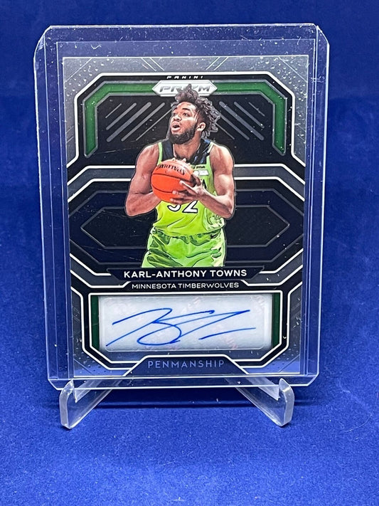 KARL ANTHONY TOWNS 2020-21 PANINI PRIZM PENMANSHIP AUTO