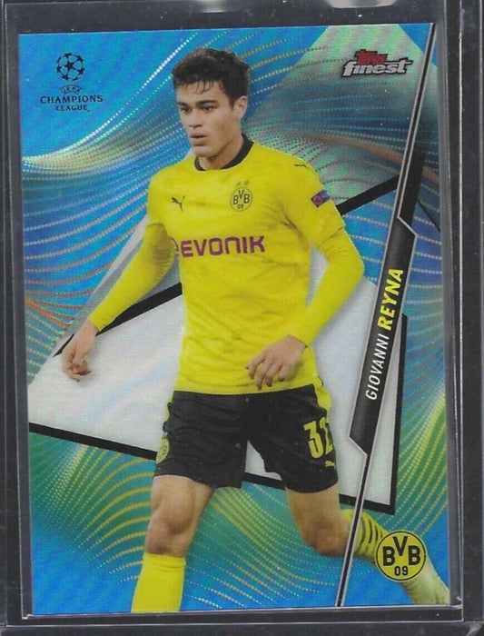GIOVANNI REYNA 2020-21 TOPPS FINEST BLUE REFRACTOR #D /150