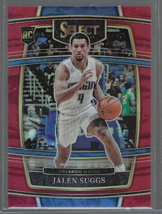 JALEN SUGGS 2021-22 PANINI SELECT CONCOURSE RED PRIZM ROOKIE RC #D 118/199
