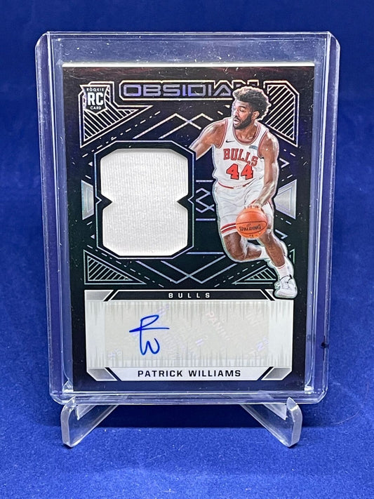 PATRICK WILLIAMS 2020-21 PANINI OBSIDIAN JERSEY AUTO ROOKIE RC #D 33/99