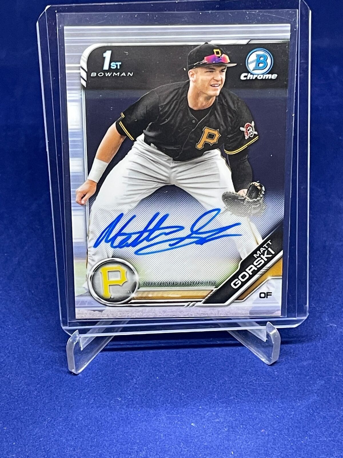 MATT GORSKI 2019 BOWMAN CHROME 1ST ON CARD AUTO PROSPECT