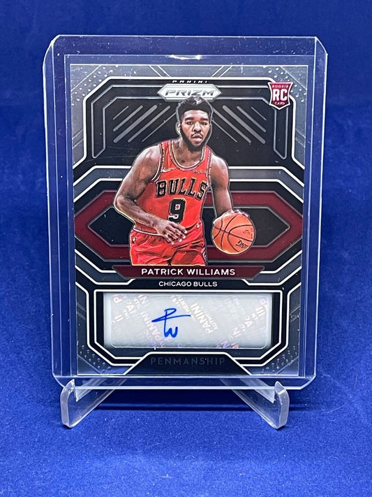 PATRICK WILLIAMS 2020-21 PANINI PRIZM PENMANSHIP AUTO ROOKIE RC