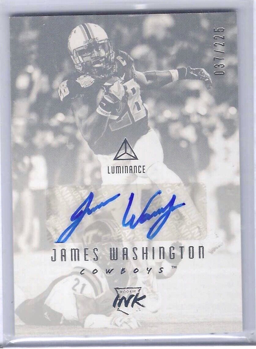 JAMES WASHINGTON 2018 PANINI LUMINANCE ROOKIE INK AUTO RC #D /225