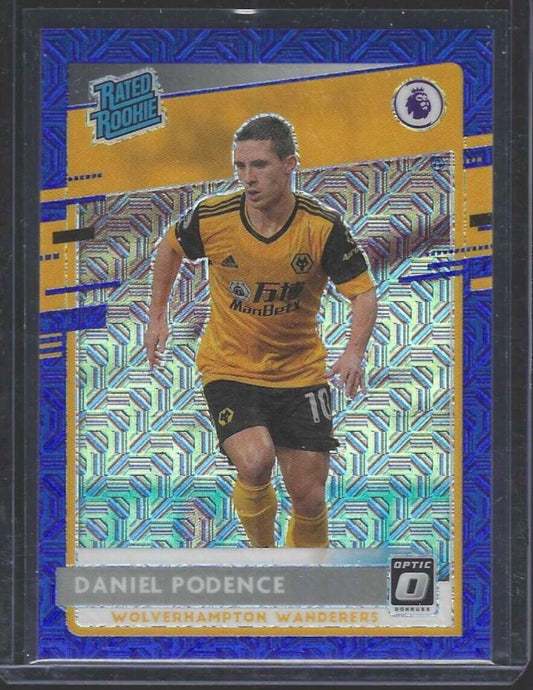 DANIEL PODENCE 2020-21 PANINI CHRONICLES DONRUSS OPTIC BLUE MOJO RC #D 02/16