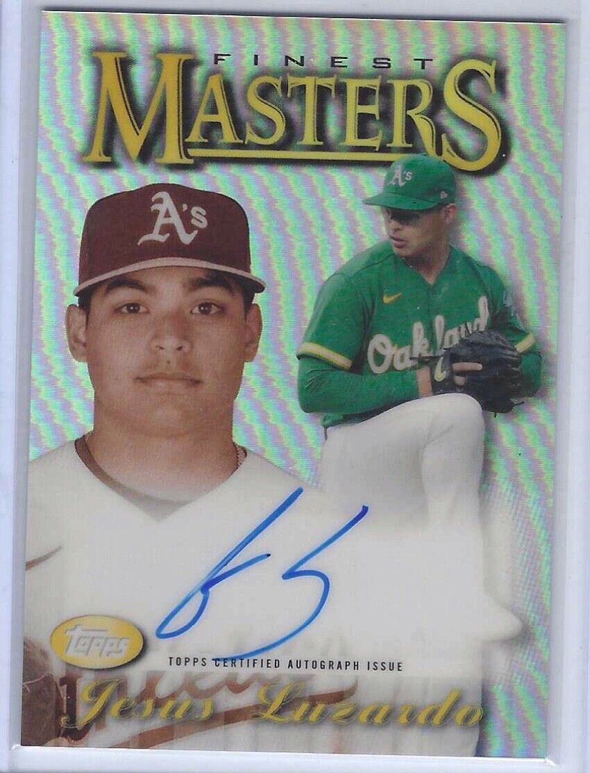 JESUS LUZARDO 2021 TOPPS FINEST MASTERS SILVER REFRACTOR AUTO #D 43/99