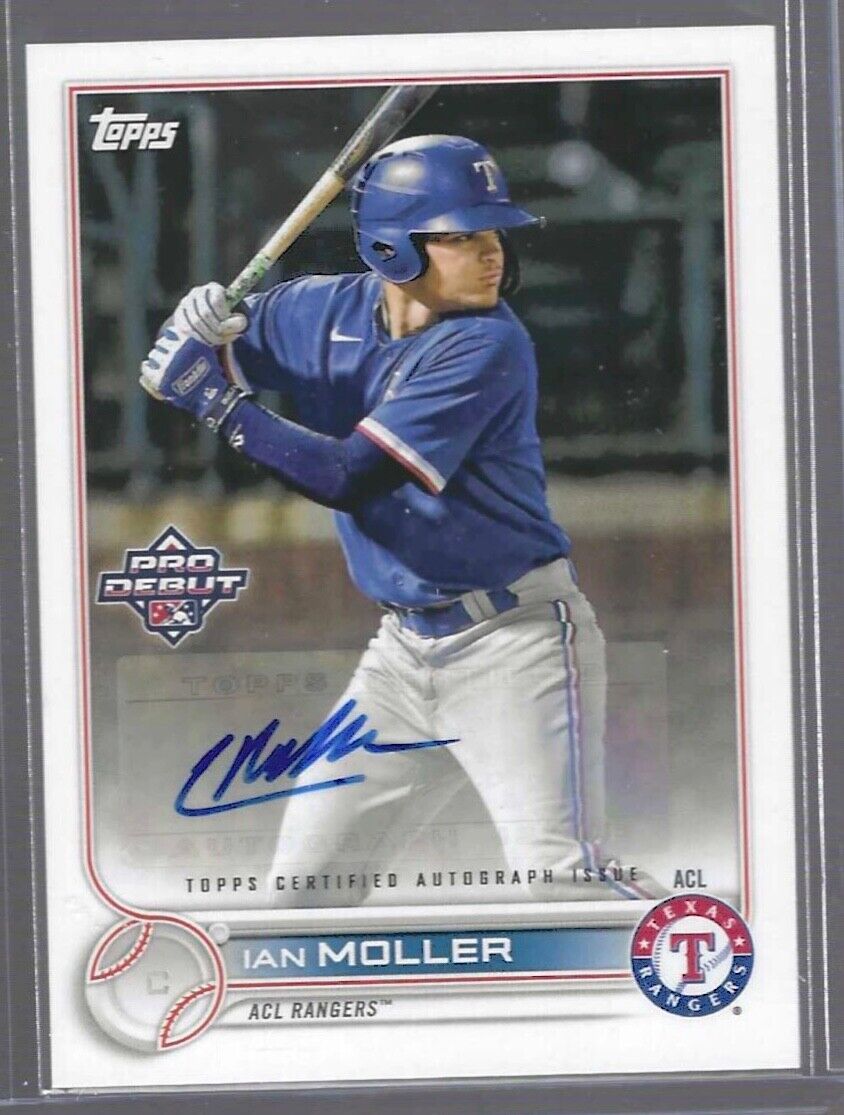 IAN MOLLER 2022 TOPPS PRO DEBUT PROSPECT AUTO #PD-5