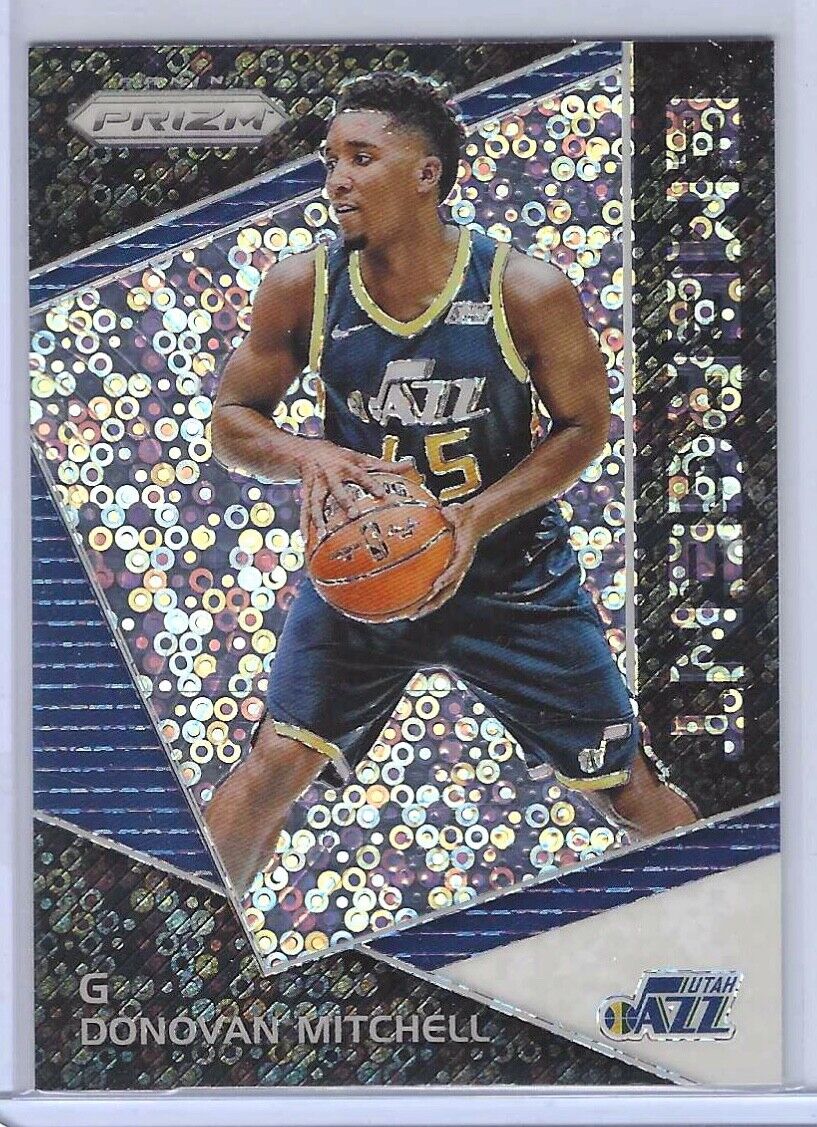 DONOVAN MITCHELL 2017-18 PANINI PRIZM SILVER DISCO PRIZM EMERGENT ROOKIE RC