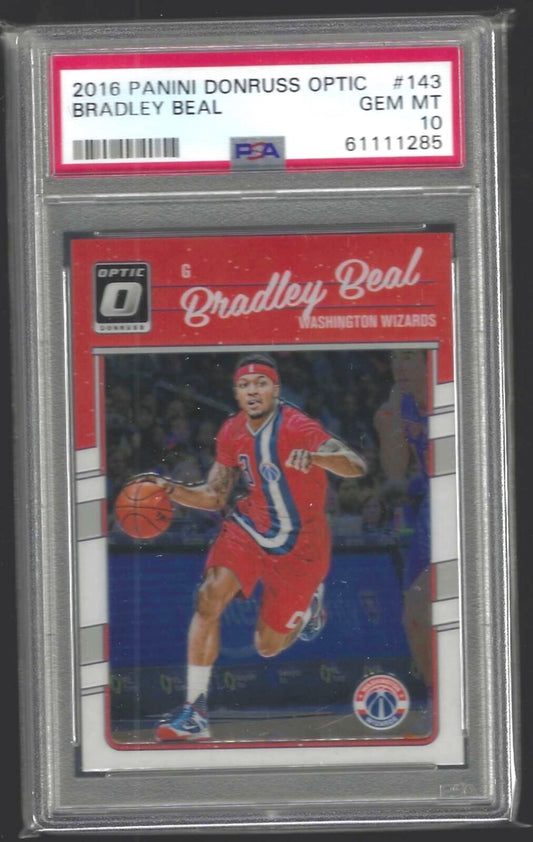 BRADLEY BEAL 2016-17 PANINI DONRUSS OPTIC #143 PSA 10 GEM MINT POP 9