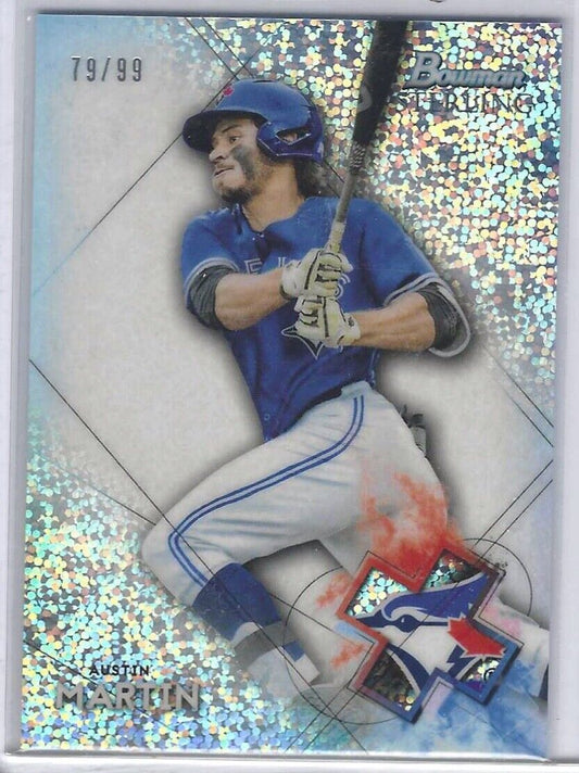 AUSTIN MARTIN 2021 TOPPS BOWMAN STERLING SPECKLE REFRACTOR #D 79/99