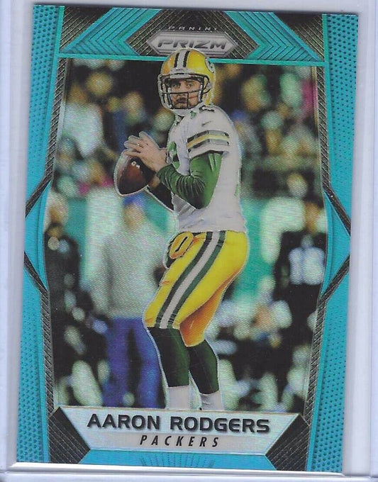 AARON RODGERS 2017 PANINI PRIZM LIGHT BLUE PRIZM #D 166/199