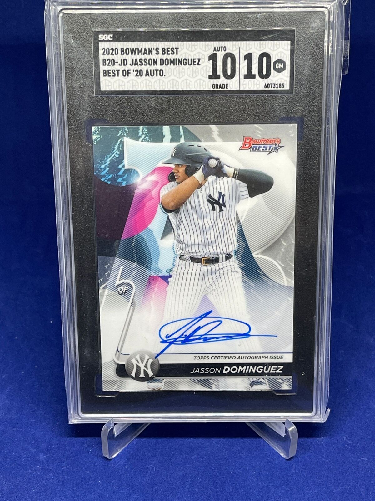 JASSON DOMINGUEZ 2020 BOWMANS BEST OF 2020 AUTO PROSPECT SGC 10 10 AU