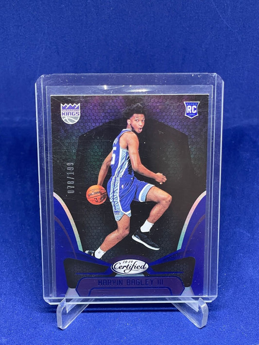 MARVIN BAGLEY III 2018-19 PANINI CERTIFIED MIRROR BLUE ROOKIE RC #D 78/199