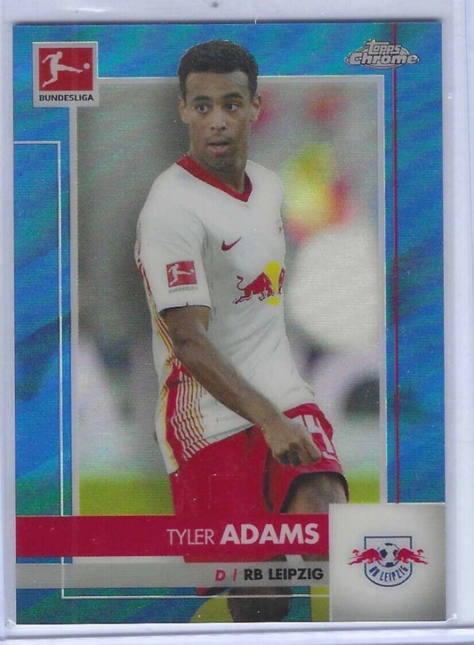 TYLER ADAMS 2020-21 TOPPS CHROME BUNDESLIGA BLUE REFRACTOR #D 060/150