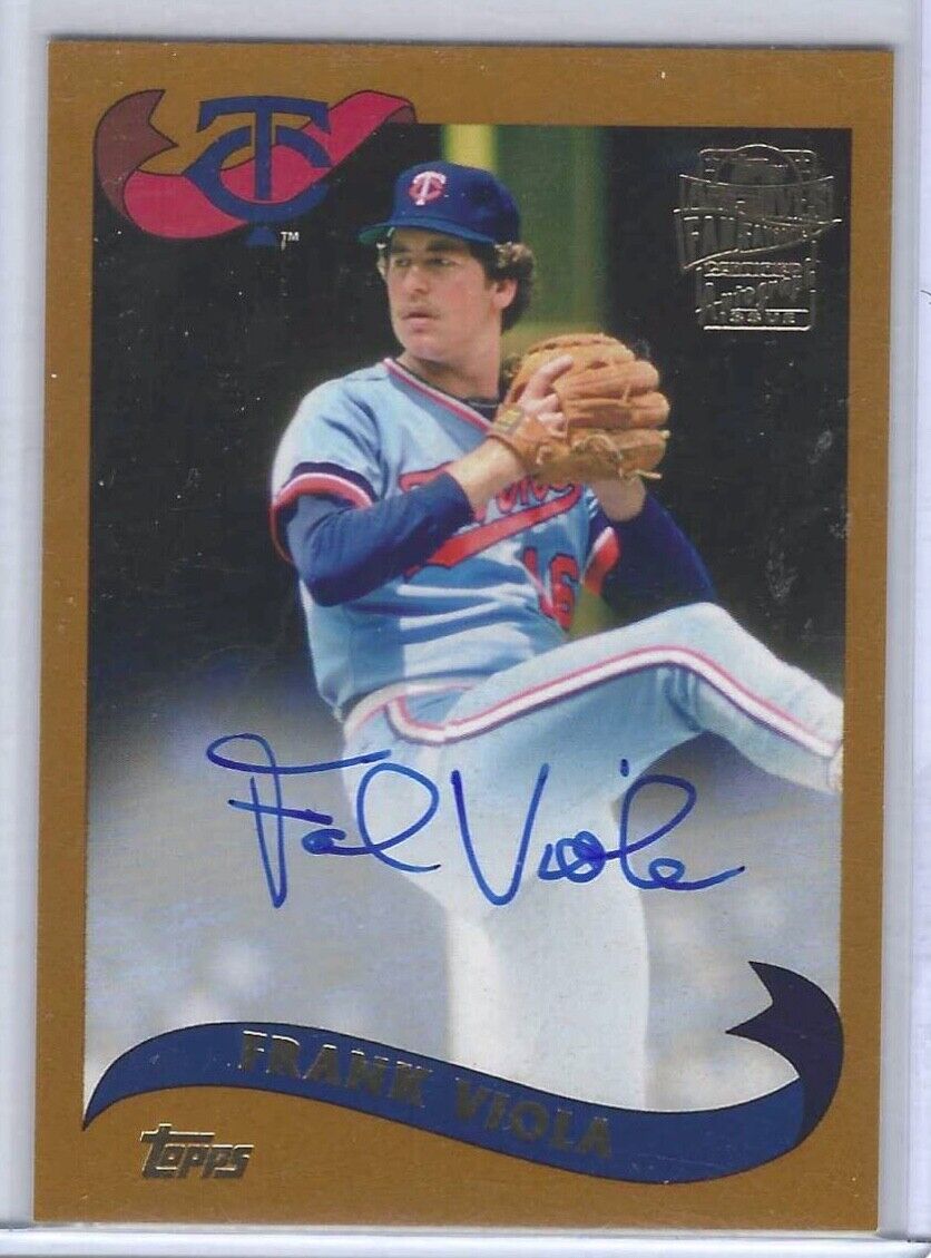 FRANK VIOLA 2021 TOPPS ARCHIVES BROWN FAN FAVORITES ON CARD AUTO #FFA-FV
