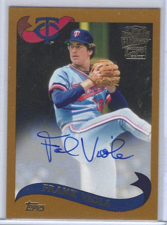 FRANK VIOLA 2021 TOPPS ARCHIVES BROWN FAN FAVORITES ON CARD AUTO #FFA-FV