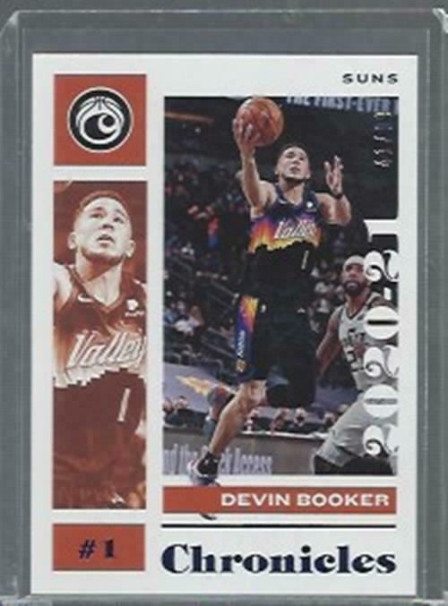 DEVIN BOOKER 2020-21 PANINI CHRONICLES BLUE #D 41/99