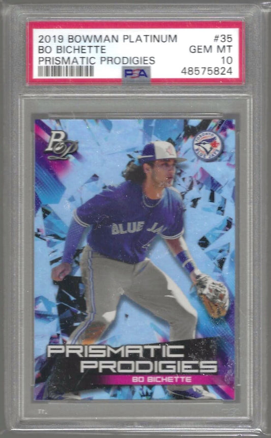 BO BICHETTE 2019 BOWMAN PLATINUM PRISMATIC PRODIGIES PROSPECT PSA 10 GEM MINT